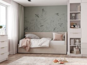 Диван-кровать Бенто (крем) в Жуланке - zhulanka.mebel-nsk.ru | фото