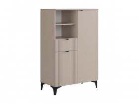 Комод 2 Рич (кашемир/фрапучино матовый/черный) в Жуланке - zhulanka.mebel-nsk.ru | фото