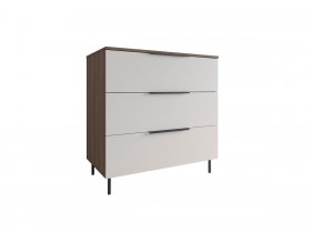 Комод 900 Роза (орех франклин карамельный/бежевый скин) в Жуланке - zhulanka.mebel-nsk.ru | фото