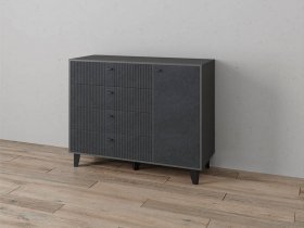 Комод «Катрин-13» (графит/гранит лофт) в Жуланке - zhulanka.mebel-nsk.ru | фото