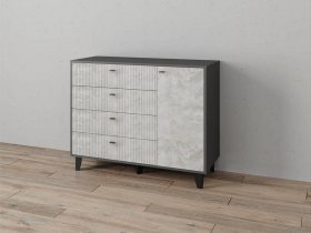 Комод «Катрин-13» (графит/мальта) в Жуланке - zhulanka.mebel-nsk.ru | фото