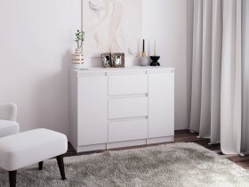 Комод Км011 (белый) в Жуланке - zhulanka.mebel-nsk.ru | фото