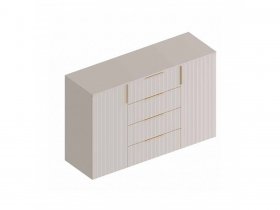Комод с 4 ящ., 2створ. «Тефия» (тефия/софт сантьяго) в Жуланке - zhulanka.mebel-nsk.ru | фото
