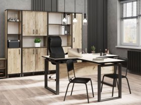 Комплект Гермес лофт (дуб крафт серый) в Жуланке - zhulanka.mebel-nsk.ru | фото