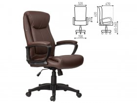 Кресло офисное BRABIX Enter EX-511, коричневое в Жуланке - zhulanka.mebel-nsk.ru | фото