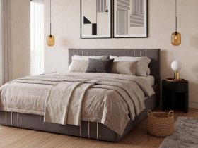 Кровать двуспальная 1,6м с подъем. мех. Леванте в Жуланке - zhulanka.mebel-nsk.ru | фото