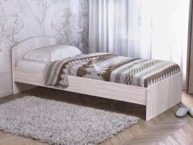 Кровать односпальная 80 с низкой спинкой (ясень шимо светлый) в Жуланке - zhulanka.mebel-nsk.ru | фото