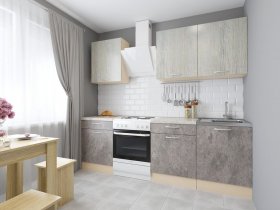 Модульная кухня Йота (пикард/цемент) в Жуланке - zhulanka.mebel-nsk.ru | фото