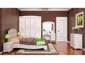Модульная спальня Каролина в Жуланке - zhulanka.mebel-nsk.ru | фото