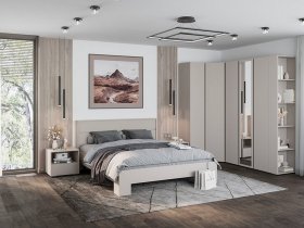 Модульная спальня Люмо (кашемир) в Жуланке - zhulanka.mebel-nsk.ru | фото