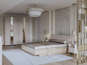 Модульная спальня Одетта (дуб эндгрей/меланж) в Жуланке - zhulanka.mebel-nsk.ru | фото