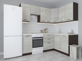 Модульная угловая кухня 1,4м*2,1м Лада (пикард) в Жуланке - zhulanka.mebel-nsk.ru | фото