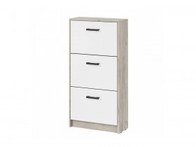 Обувница ОБ-3 Вега (дуб крафт серый/белый) в Жуланке - zhulanka.mebel-nsk.ru | фото