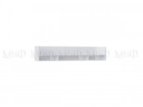 Полка Оливия (белый/белый глянец холодный) в Жуланке - zhulanka.mebel-nsk.ru | фото
