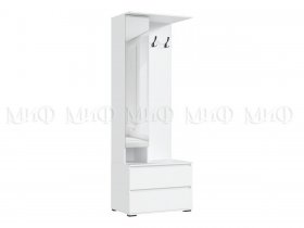 Прихожая Норд (белый/белый глянец холодный) в Жуланке - zhulanka.mebel-nsk.ru | фото