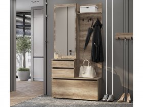Прихожая ПР-04 Энигма (венге/дуб каньон) в Жуланке - zhulanka.mebel-nsk.ru | фото