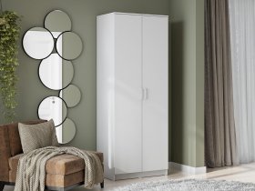 Шкаф двухстворчатый ШК-2 (белый текстурный) в Жуланке - zhulanka.mebel-nsk.ru | фото