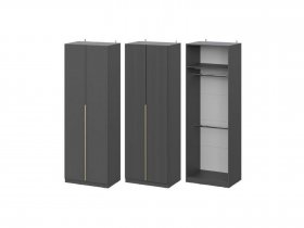 Шкаф ШК-75 Эккервуд (графит) в Жуланке - zhulanka.mebel-nsk.ru | фото