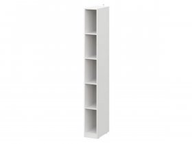 Шкаф-стеллаж ШК-25 Эккервуд (белый) в Жуланке - zhulanka.mebel-nsk.ru | фото