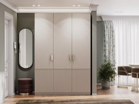 Шкаф трехстворчатый Эккервуд (Нью) (меланж) в Жуланке - zhulanka.mebel-nsk.ru | фото