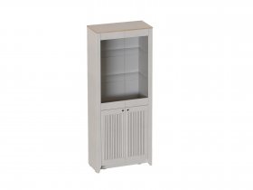 Шкаф-витрина двухдверная Валенсия (гостиная) в Жуланке - zhulanka.mebel-nsk.ru | фото