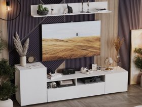 Стенка «Сильвия» (белый ясень) в Жуланке - zhulanka.mebel-nsk.ru | фото