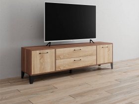 Тумба под ТВ Парус-13 (ясень шимо темный/дуб сонома) в Жуланке - zhulanka.mebel-nsk.ru | фото