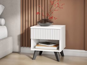 Тумба прикроватная Эккервуд (белый) в Жуланке - zhulanka.mebel-nsk.ru | фото