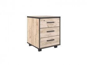 Тумба выкатная Тм069.0 Гермес лофт (дуб крафт серый) в Жуланке - zhulanka.mebel-nsk.ru | фото