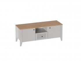 Тумба узкая 2дв. 1ящ. Валенсия (гостиная) в Жуланке - zhulanka.mebel-nsk.ru | фото