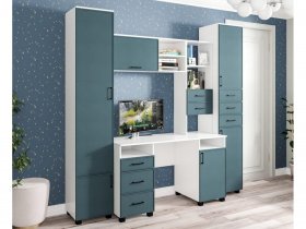 Уголок школьника Колледж в Жуланке - zhulanka.mebel-nsk.ru | фото